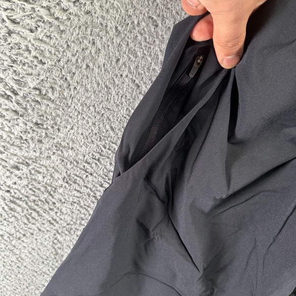 Paskho Pant Mens XL Black Nylon Windbreaker Straight Hiking Gorpcore Stretch - Picture 7 of 12